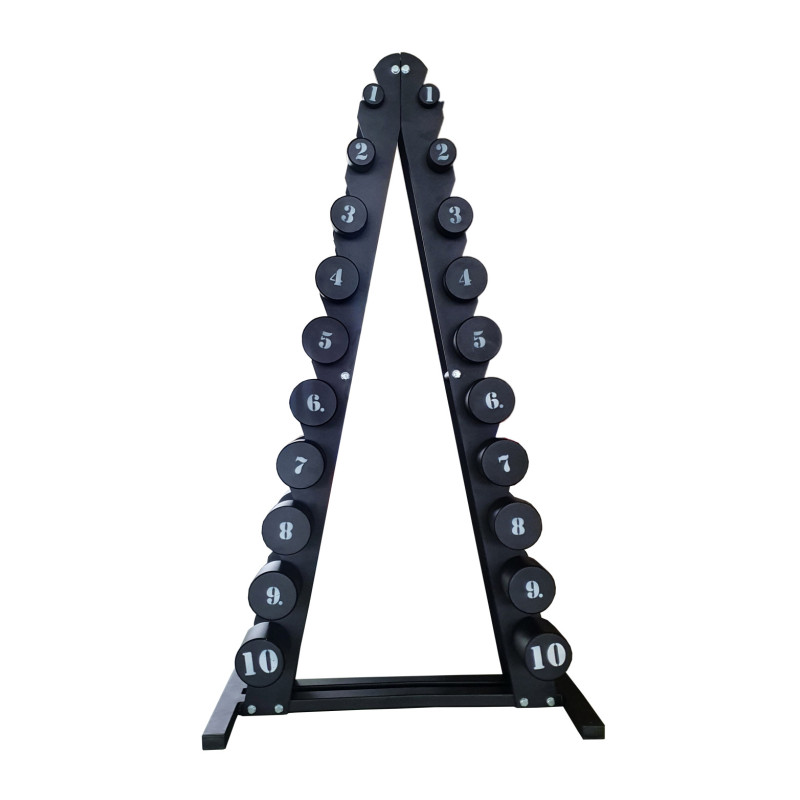 Стойка елочка RN-Sport под ряд 1-10 кг. Без гантель