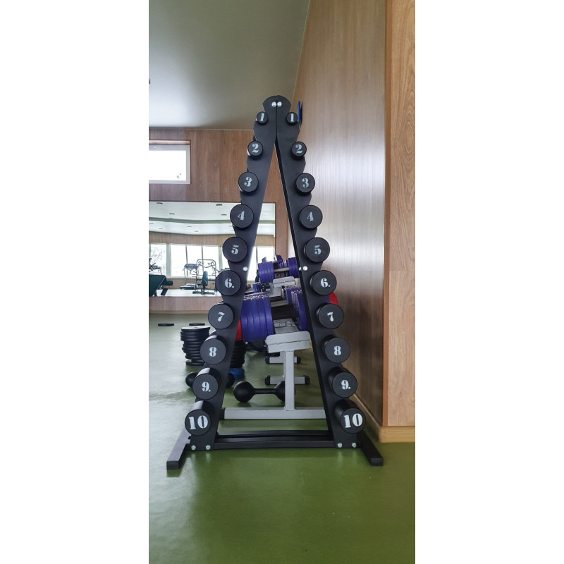 Стойка елочка RN-Sport под ряд 1-10 кг. Без гантель