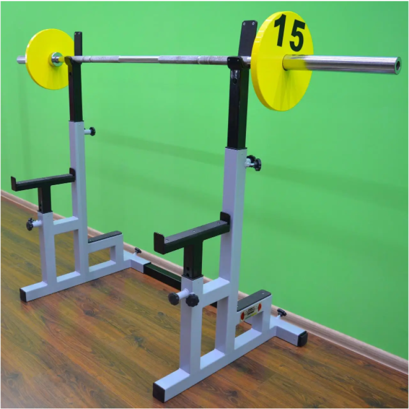Стійки для присідань / Стійки для жиму лежачи регульовані, зі страховими упорами