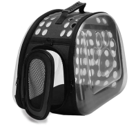 Сумка Переноска Для Небольших Домашних Животных и Грызунов до 2 кг Складная Сумка Переносная Для Попугаев Хомячков Шиншилл 35*20 см Чёрная