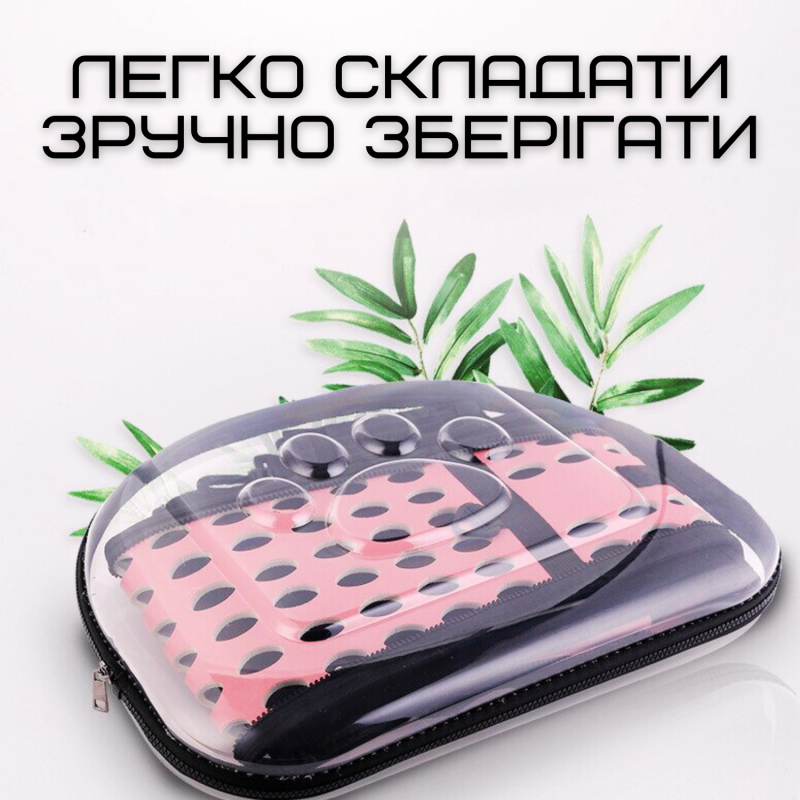 Сумка Переноска Для Грызунов и Небольших Животных до 2 кг Складная Сумка Для Попугаев Сурикатов Хорьков 35*20 см Розовая