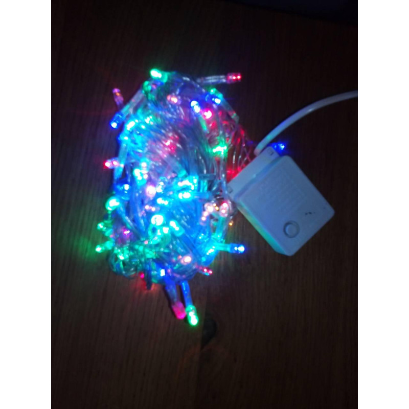 Новорічна світлодіодна гірлянда 300LED 18м мультиколор