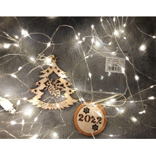 Новорічна світлодіодна гірлянда НА БАТАРЕЙКАХ 100 LED 10 м теплий білий