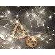 Новорічна світлодіодна гірлянда НА БАТАРЕЙКАХ 100 LED 10 м теплий білий
