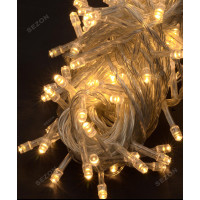 Новорічна світлодіодна гірлянда 300LED 18м теплий білий