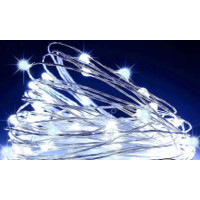 Новорічна світлодіодна гірлянда РОСА 100 LED, 10м білий