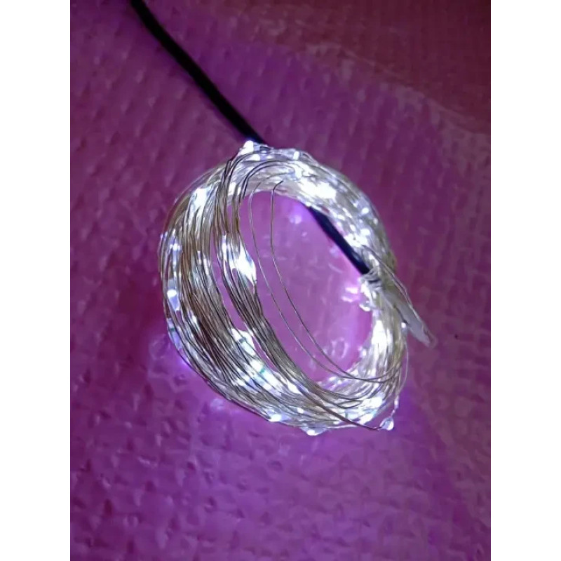 Новорічна світлодіодна гірлянда РОСА 100 LED, 10м білий