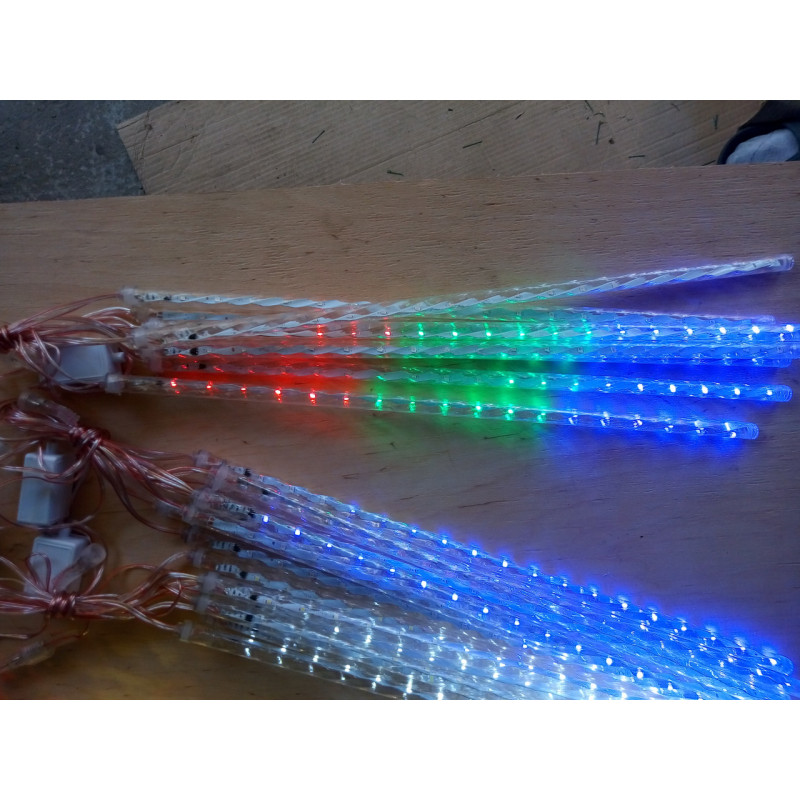 Новорічна світлодіодна гірлянда ШТОРА ПАЛИЧКИ 8шт. 3м мультиколор