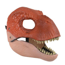 Маска Динозавра Резиновая Для Взрослых и Детей с Подвижной Челюстью Jurassic World Dominion