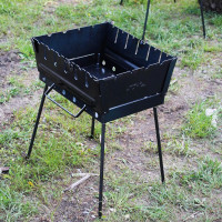 Мангал-чемодан 3 мм на 6 шампуров, раскладной жаровня гриль