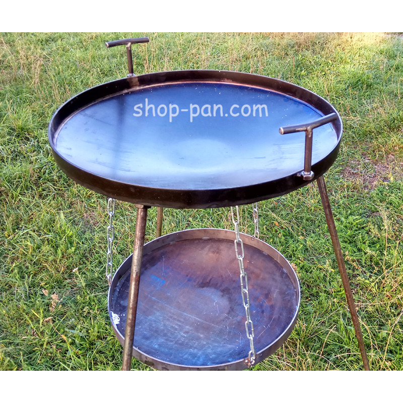 Сковорода из диска + подставка для разведения огня (садж)