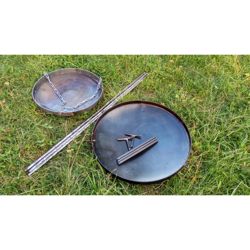 Сковорода из диска + подставка для разведения огня (садж)