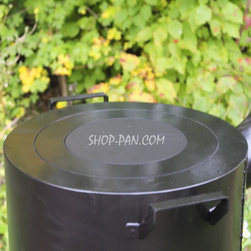 Печь-буржуйка SHOP-PAN 3 мм с варочной поверхностью на дровах для внутреннего обогрева помещений