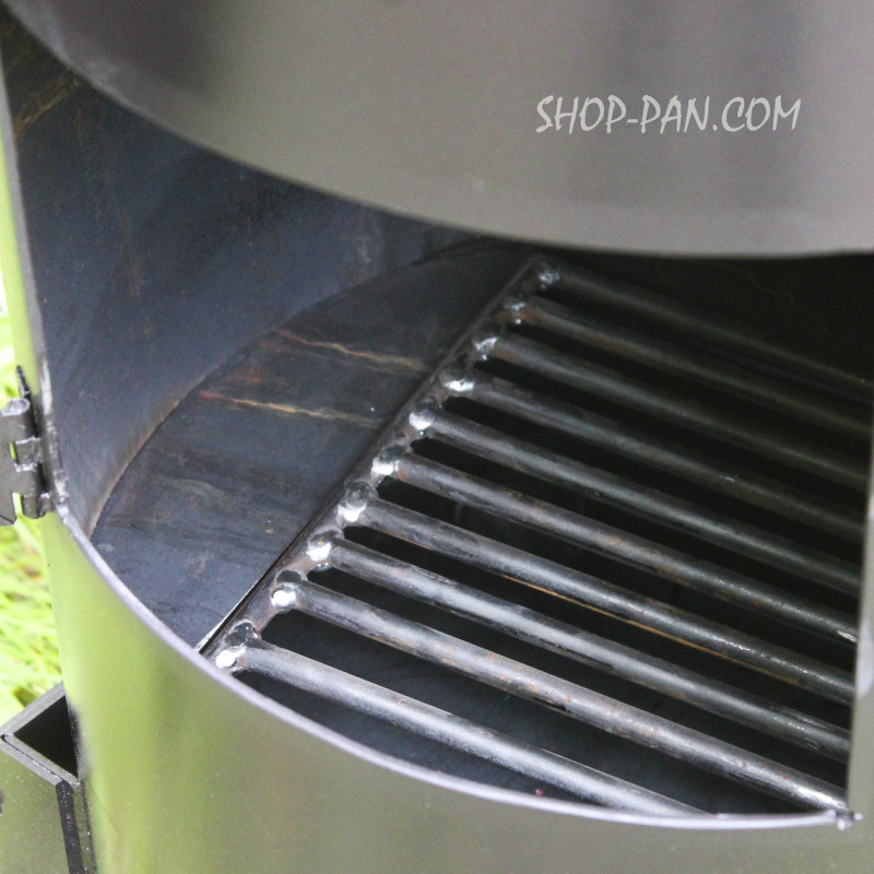 Печь-буржуйка SHOP-PAN 3 мм с варочной поверхностью на дровах для внутреннего обогрева помещений