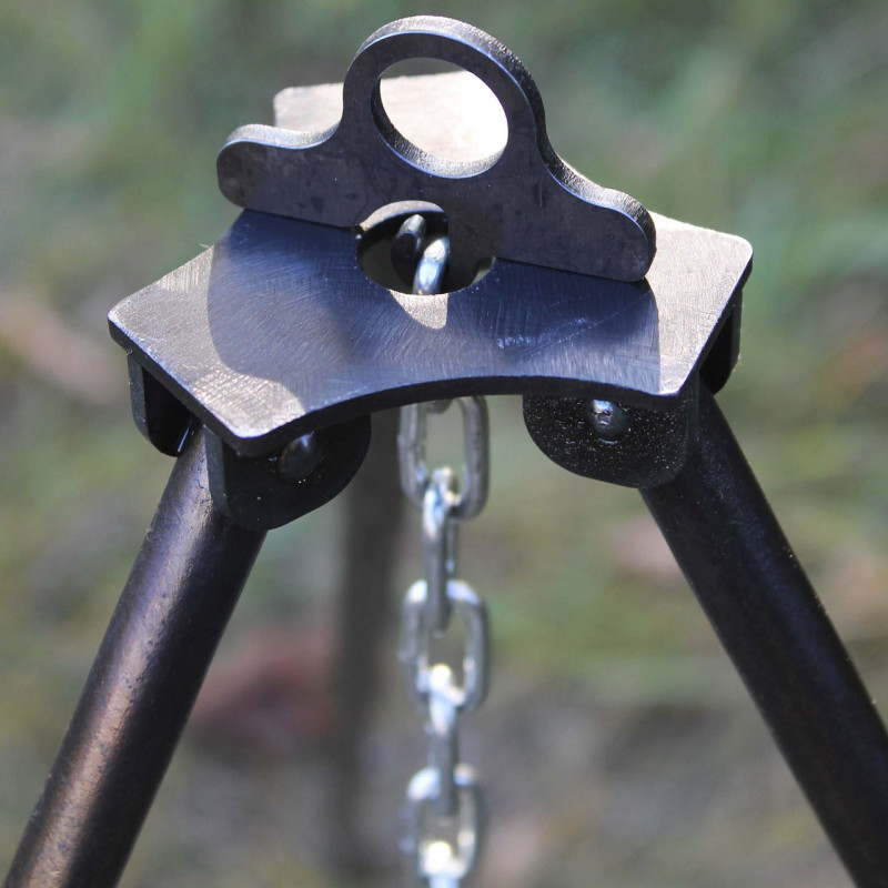 Казан татарский чугунный 18 л с треногой на разборных ножка