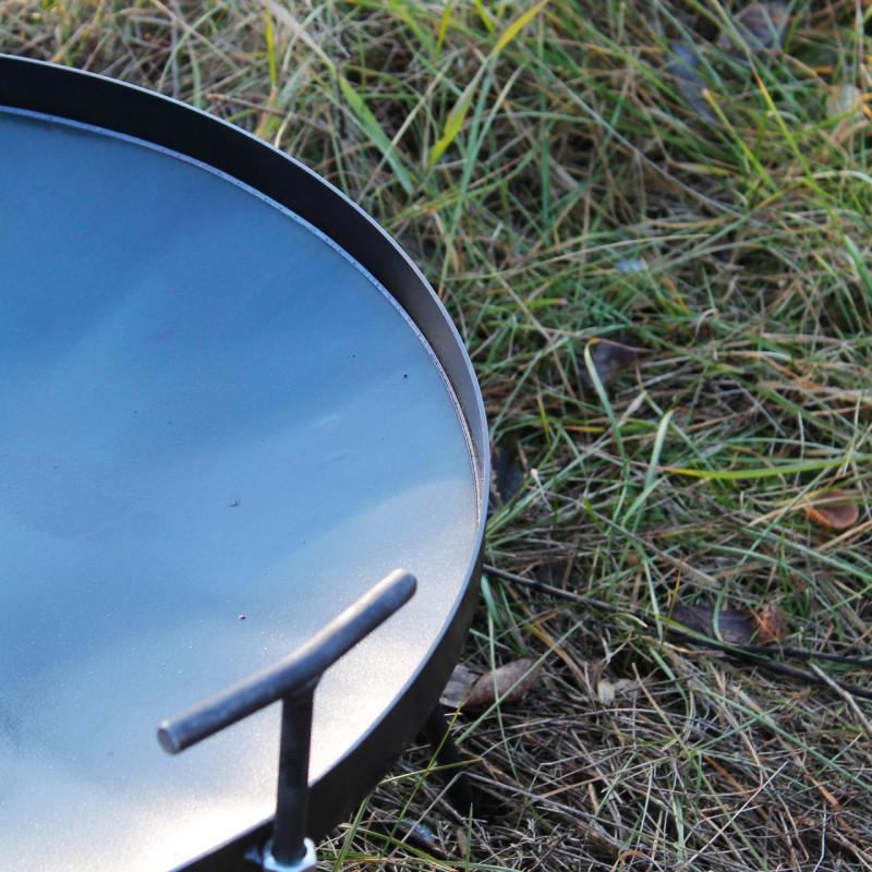 Сковорода 40 см с диска бороны со съемными ручками