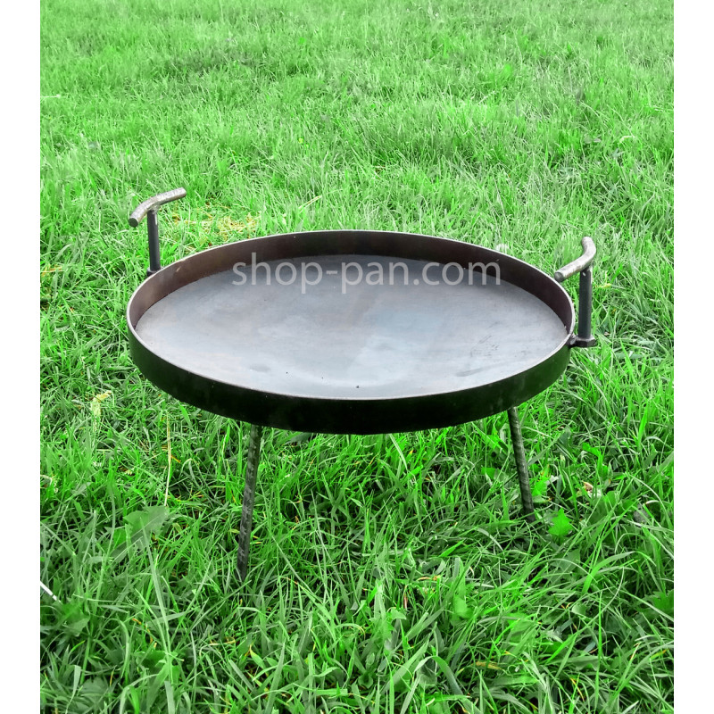 Сковорода 40 см с диска бороны со съемными ручками