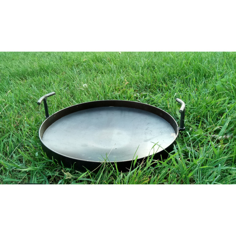 Сковорода 40 см с диска бороны со съемными ручками