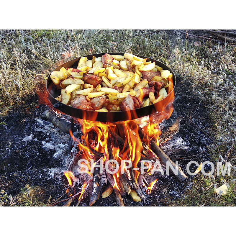 Сковорода  30 см з диска борони зі знімними ручками