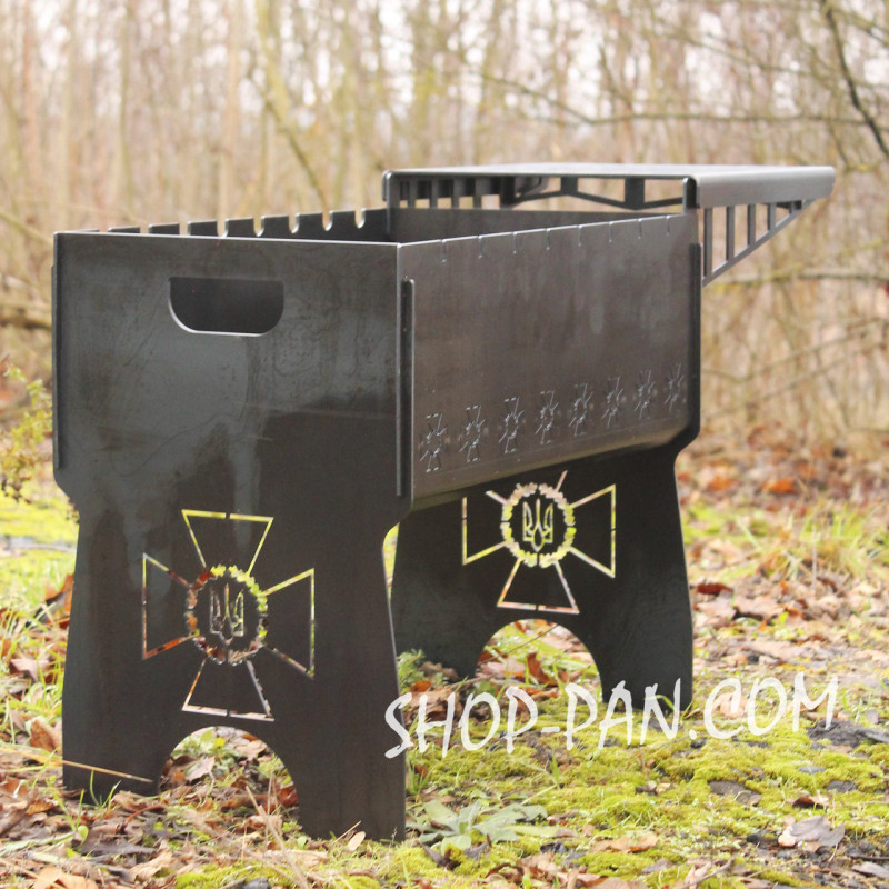 Мангал на 6 шт разборный подарочный с именной надписью