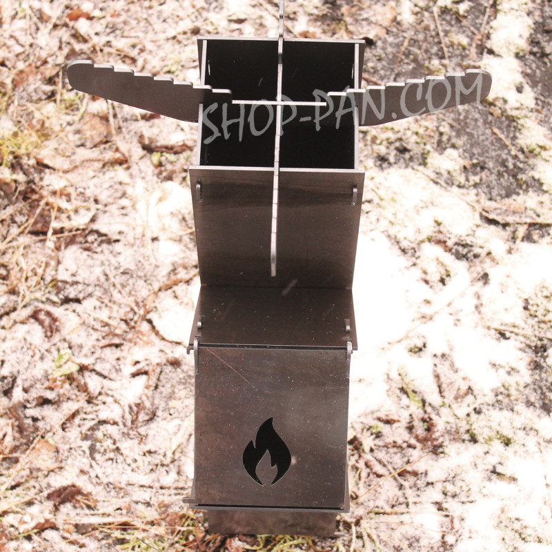 Турбо печь для кемпинга средняя 3 мм