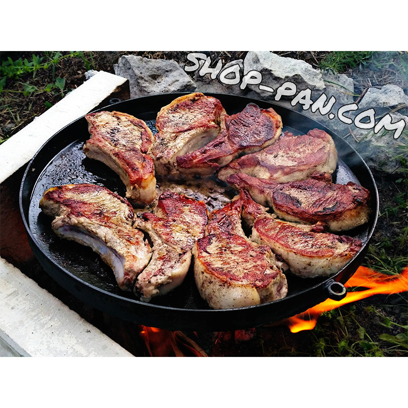 Сковорода борони з кришкою для пікніка, з диска для багаття