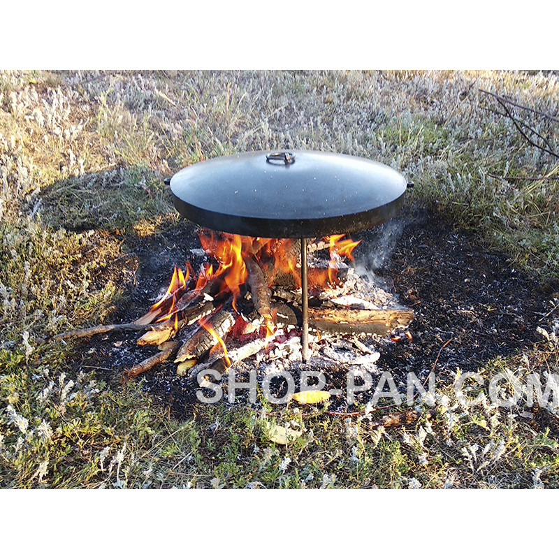 Сковорода борони з кришкою для пікніка, з диска для багаття