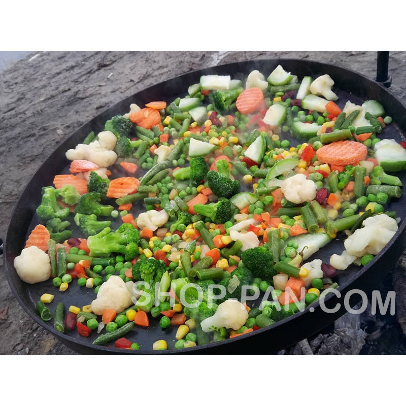 Сковорода борони з кришкою для пікніка, з диска для багаття