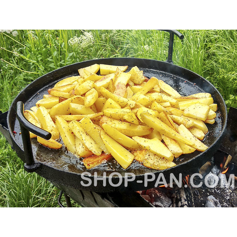 Сковорода борони з кришкою для пікніка, з диска для багаття