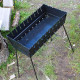 Мангал-чемодан 2 мм на 10 шампуров, раскладной жаровня гриль