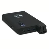 Портативная Зарядная Станция Беспроводная 4в1 с Розеткой 220 V Повербанк Для Ноутбука с LED Индикатором + Фонарь + 3 USB Порта VHG KR-881