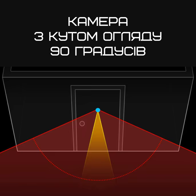 Дверной Звонок с Функцией Фото Умный Видеоглазок с ЖК Экраном + Встроенная Память Visual Door Viewer Серебро