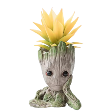 Милый Горшок Подставка для Цветов и Канцелярии Кашпо Малыш Грут из Стражей Галактики 15 см