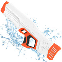 Водный Бластер на Аккумуляторе Мощный Электрический Пистолет Водяной с LED Экраном и Автоматическим Насосом Для Детей и Взрослых Zone Z One Оранжевый 0001