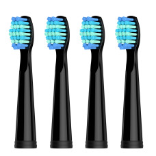 Сменная Насадка Для Звуковой Электрической Зубной Щетки Seago SG575 и SG958 4 шт Черная