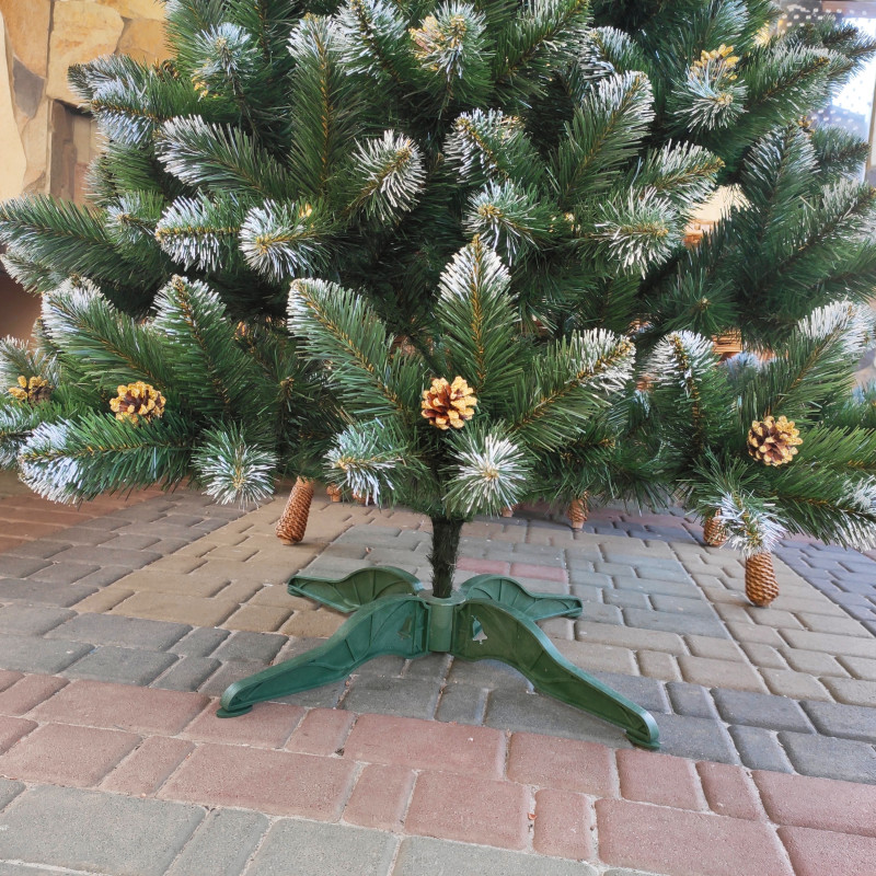 Ялинка штучна Кармен з золотими шишками і перлами 1.50 м